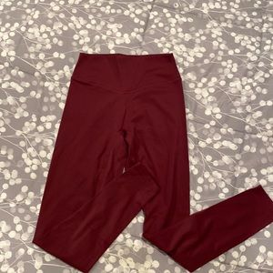 Euc maroon balance athletica/vitality leggings